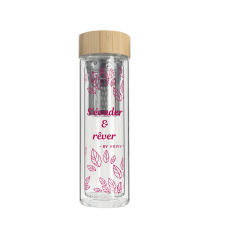 Infuseur verre vt feuille 450 ml